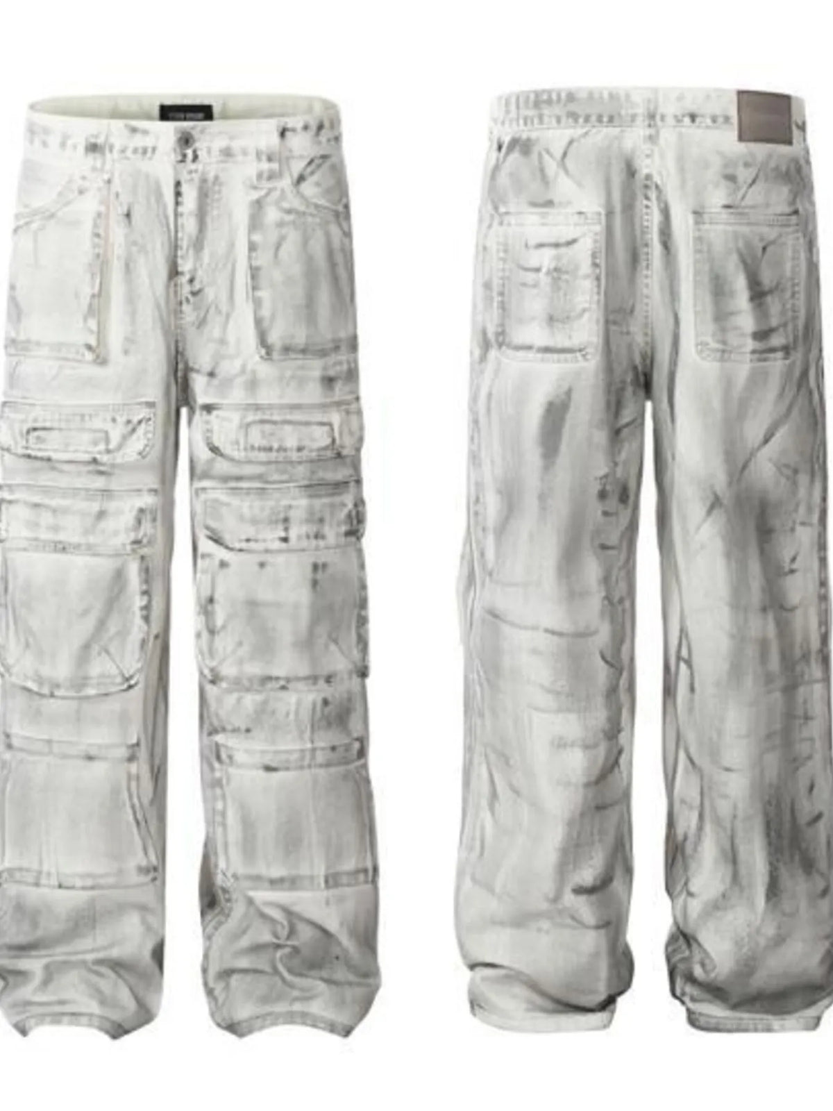Men's Multi-Pocket Cargo Denim Jeans