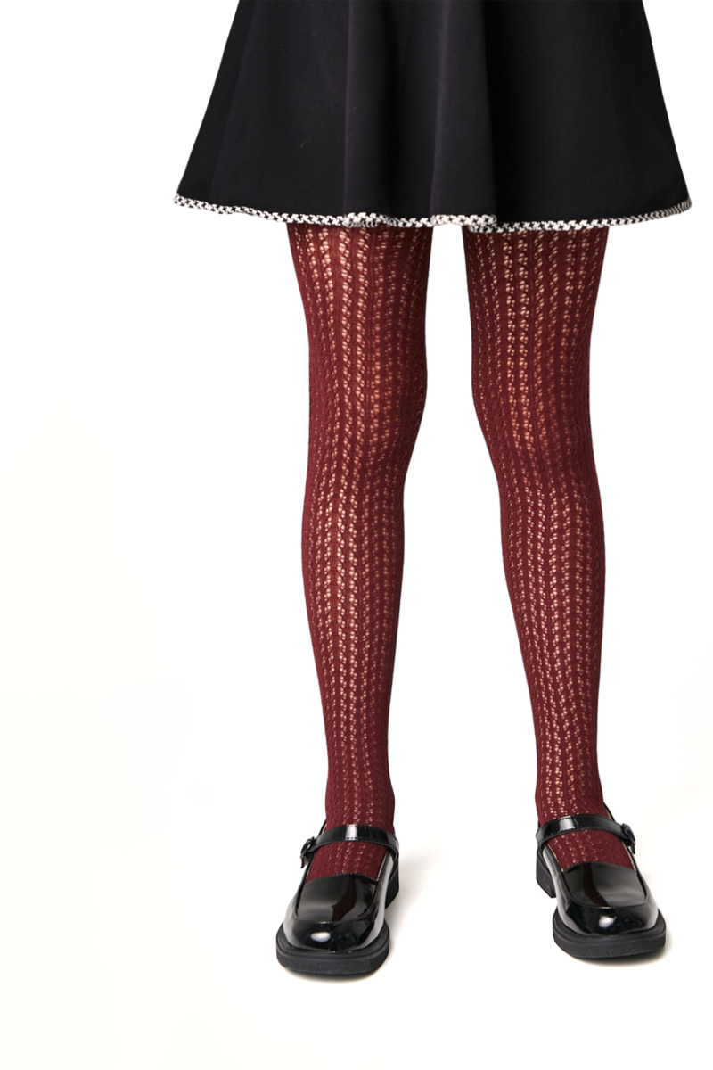 Conte-Kids Cotton Tights Miss 618 - Mesh Pattern